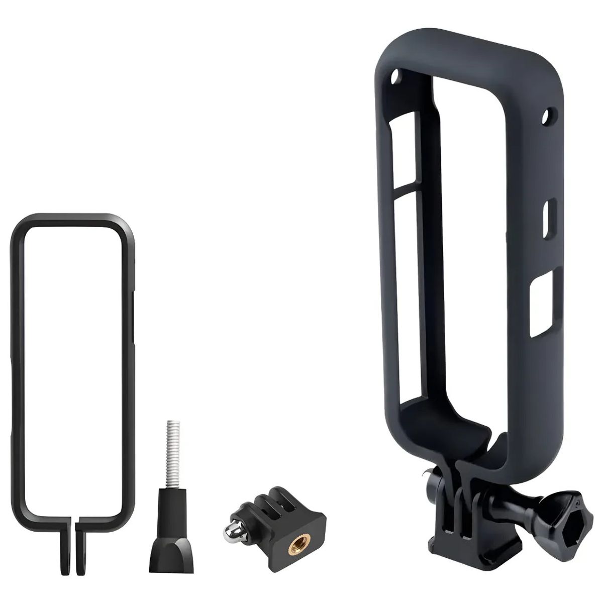 KUANGYE - Marco Frame Carcasa + Soporte Tripode Para Insta360 X3 Negro