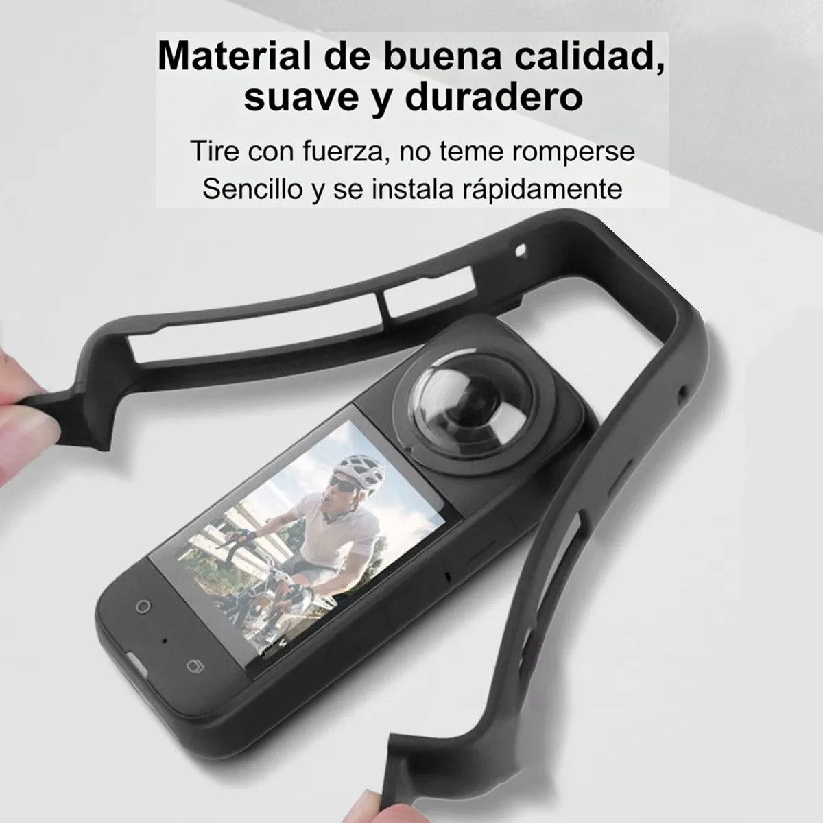 KUANGYE - Marco Frame Carcasa + Soporte Tripode Para Insta360 X3 Negro