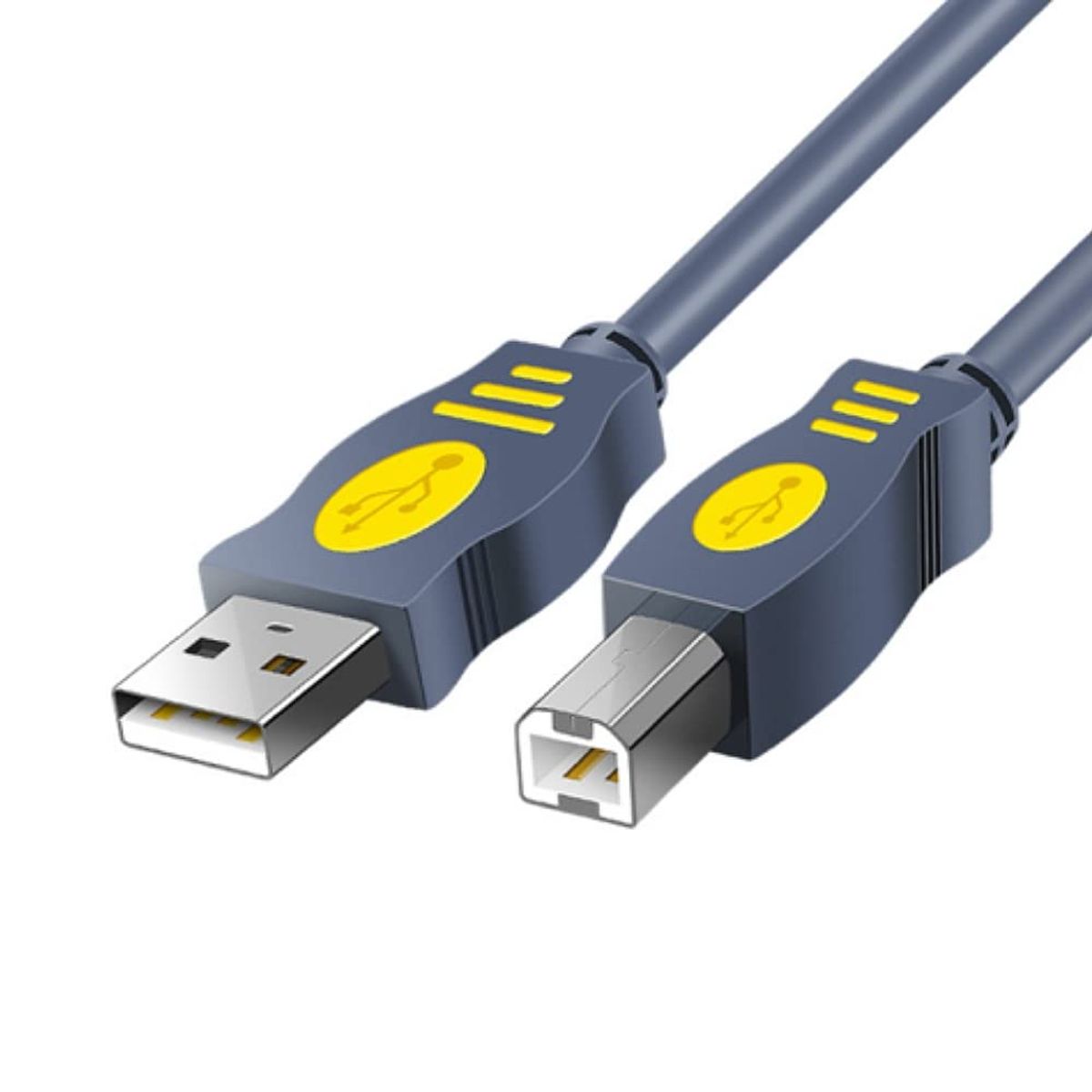 KUANGYE - Cable Usb Para Impresora Y Scanner 5 Metros Gris
