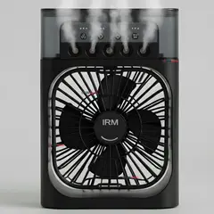 LINE - Climatizador Portátil Frío 4 en 1 Ventilador Humificador Enfriador Lampara LED USB Negro