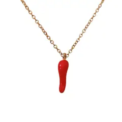 GENERICO - Collar de cuerno rojo de protección o chile