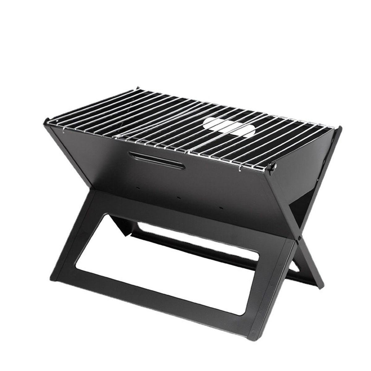 GENERICO - Parrillera Plegable De Carbón Portátil Para Asados Negro