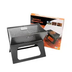 GENERICO - Parrillera Plegable De Carbón Portátil Para Asados Negro