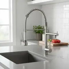 GENERICO - Grifo Llave Lavaplatos Monomando Cocina Extensible Triple