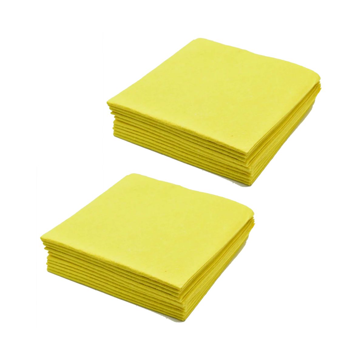 GENERICO - Pack 20 Paños Multiusos Amarillo Antipolvo 38x38 – Superficies Limpias y Brillantes