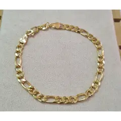 GENERICO - Pulsera Tejido Gruesa Oro Laminado 18k