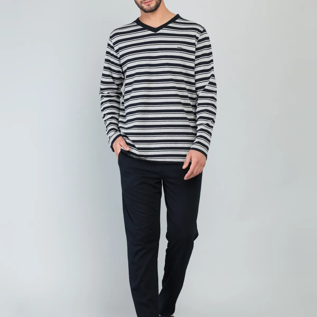 ARROW - Pijama Largo Regular Fit Azul Arrow ARROW