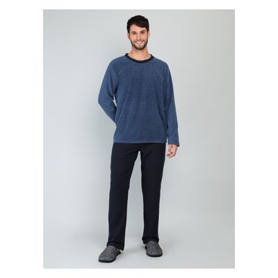 Imagen 1 del producto Pijama Largo Polar Regular Fit Azul