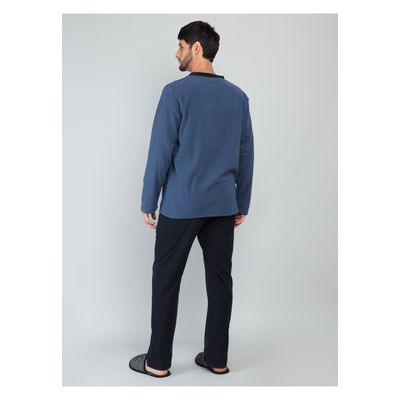 Imagen 2 del producto Pijama Largo Polar Regular Fit Azul