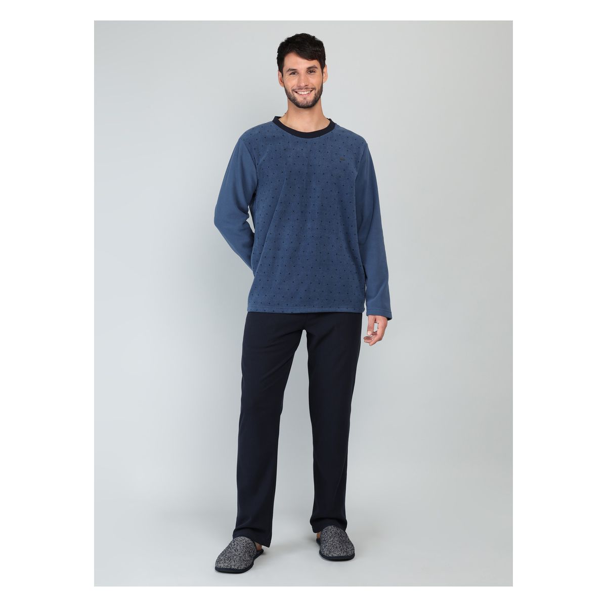 ARROW - Pijama Largo Polar Regular Fit Azul Arrow ARROW