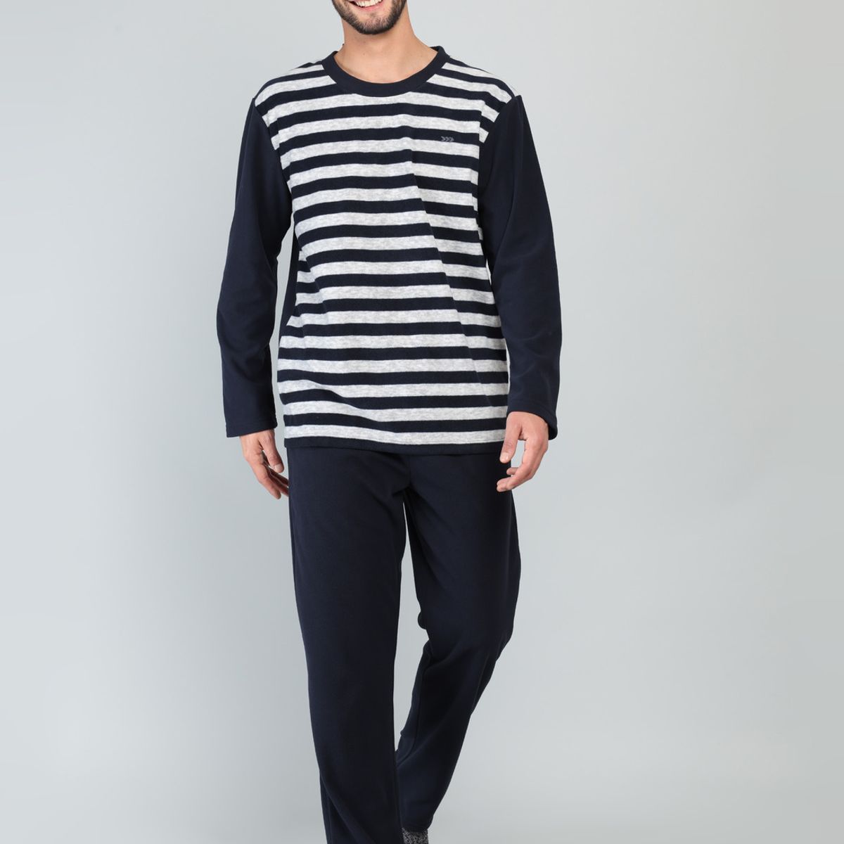ARROW - Pijama Largo Polar Regular Fit Azul Arrow ARROW