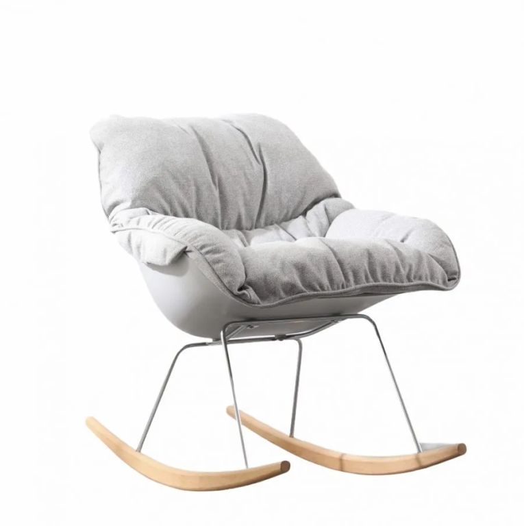 Silla mecedora marca modelo Sebastiana color gris
