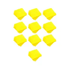 GENERICO - Pack 50 Paños Multiusos Amarillo Antipolvo 38x38 – Superficies Limpias y Brillantes