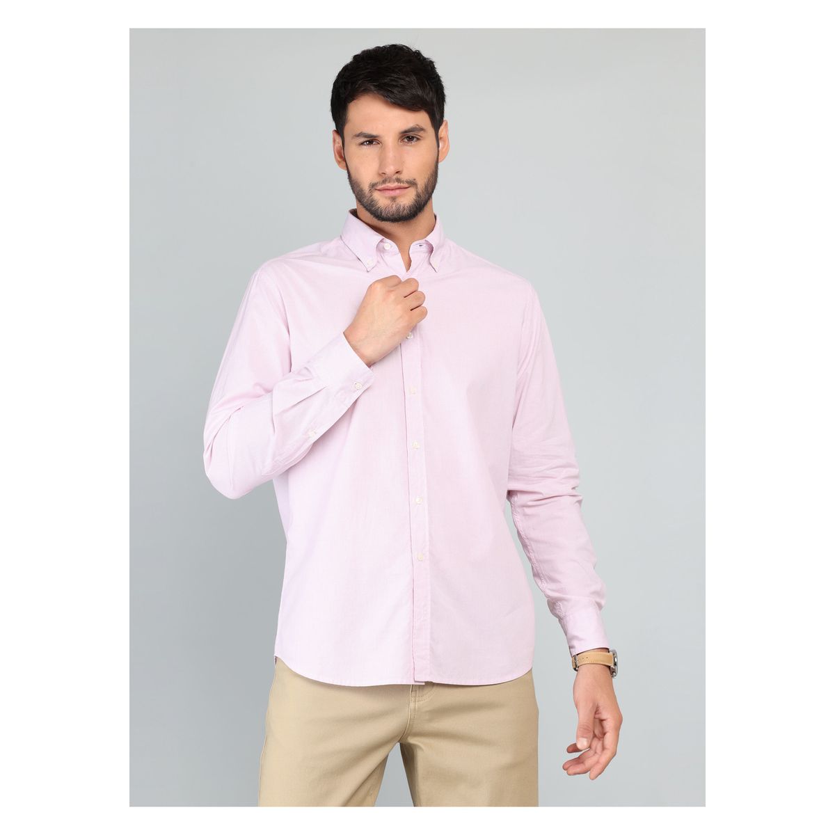 ARROW - Camisa A Rayas Regular Fit Rosado Arrow ARROW