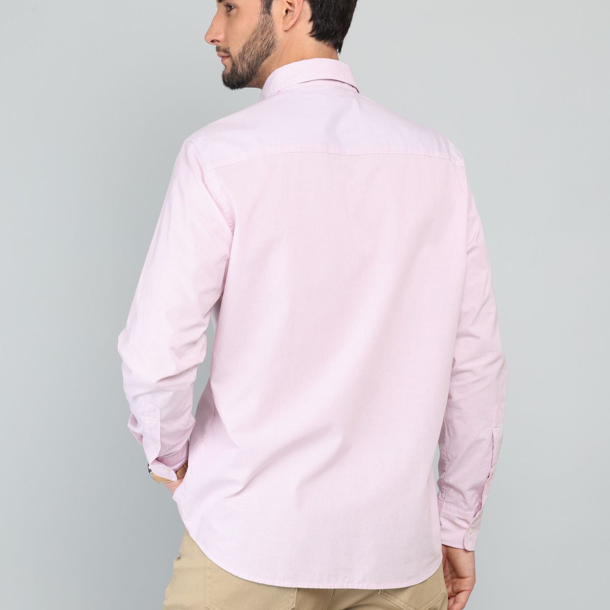 ARROW - Camisa A Rayas Regular Fit Rosado Arrow ARROW