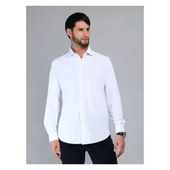 ARROW - Camisa Ultra Spandex Regular Fit Blanco