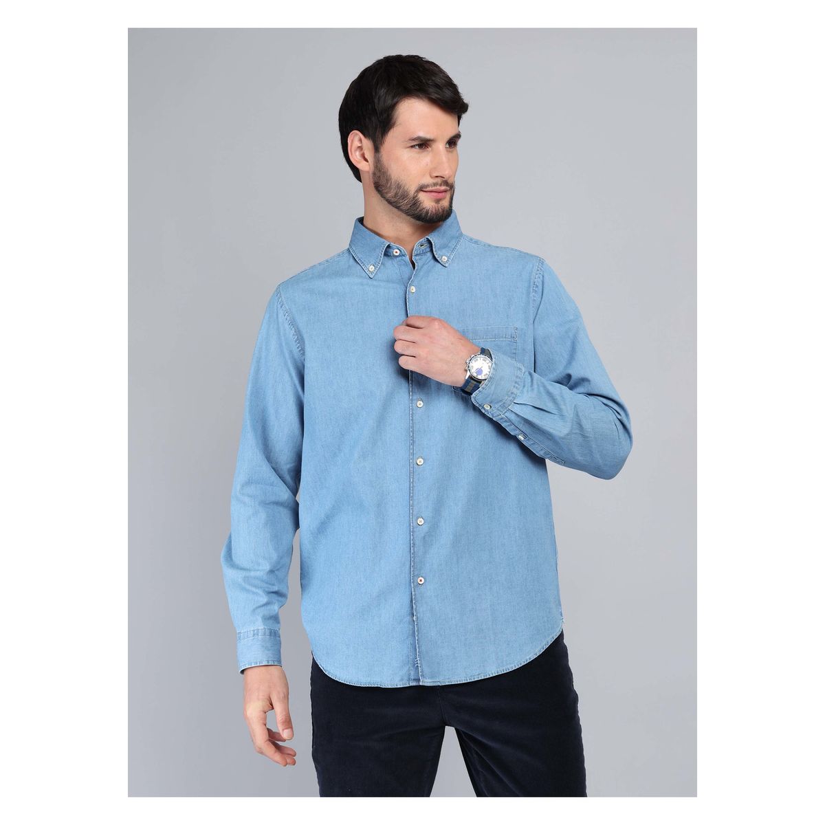 ARROW - Camisa Denim Regular Fit Celeste Arrow ARROW