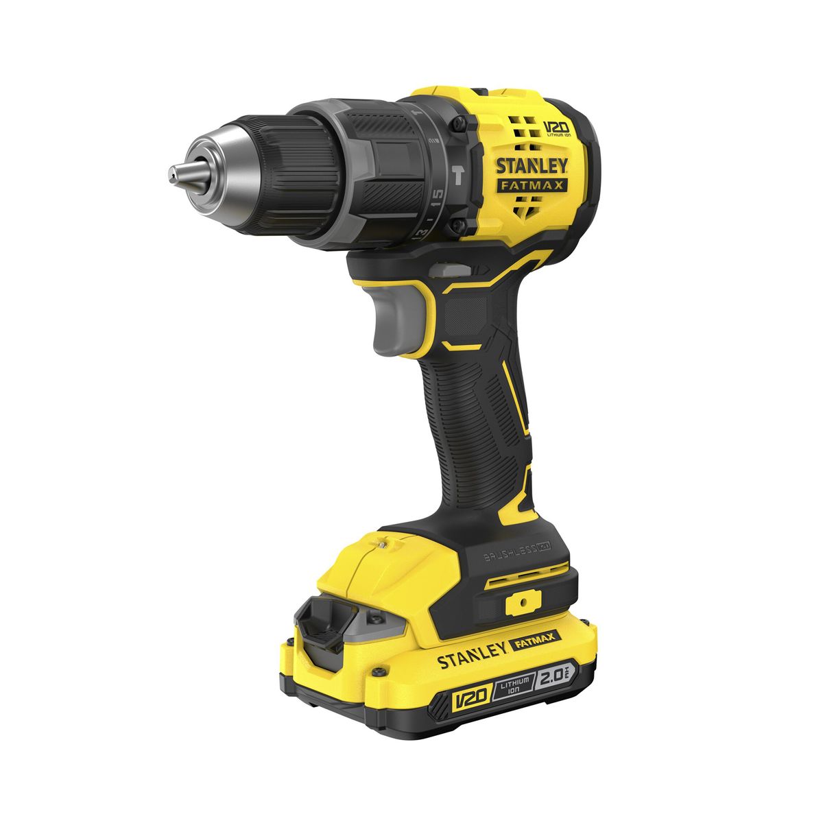STANLEY - Kit Taladro Percutor 12” 20V + acces STANLEY SBD716D2T-B2