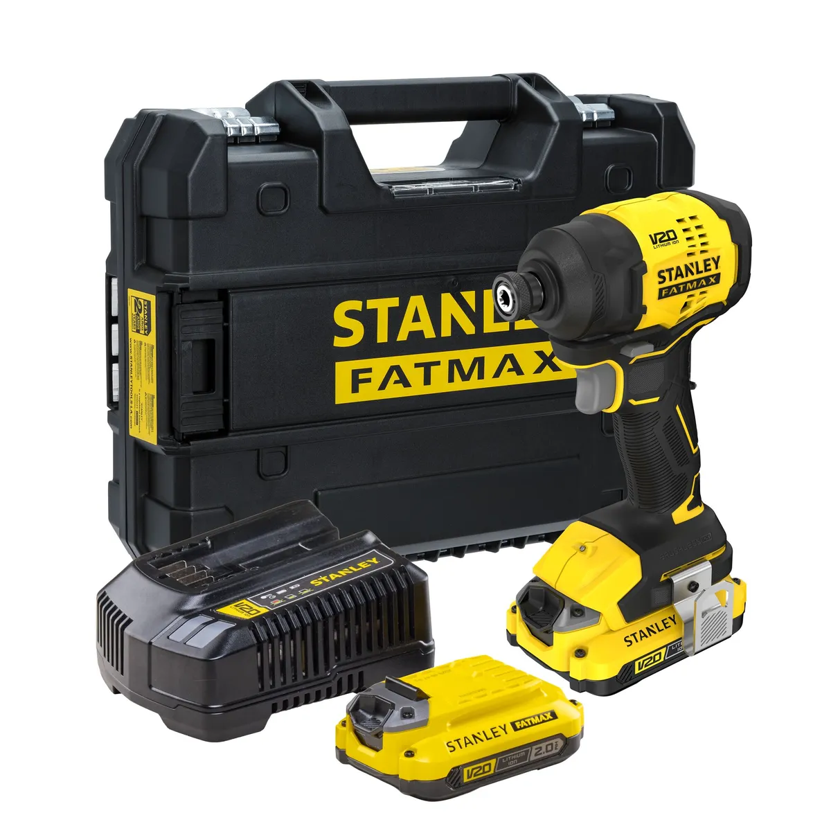 STANLEY - Kit Atornillador de impacto 20V FATMAX STANLEY SBI811D2T-B2