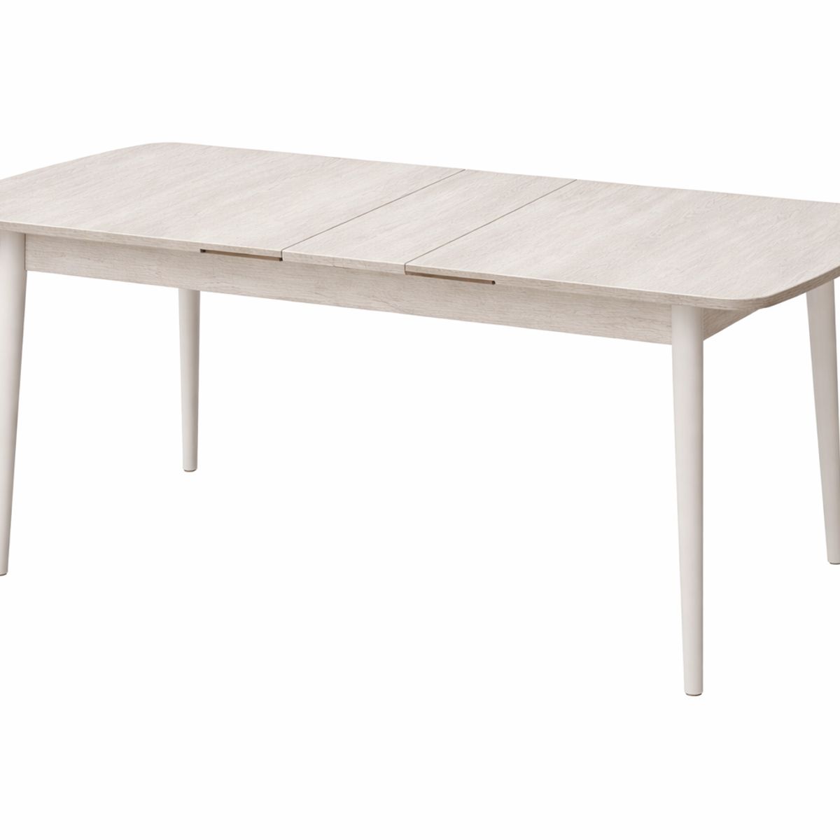GENERICO - Mesa Comedor Blanco Mariposa para 6 personas, Mesa Extensible 80x130+40(M6)