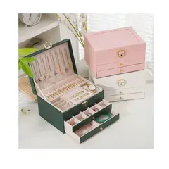 GENERICO - Joyero Caja De Joya Tres Capas Tipo Maleta Organizador Joyas