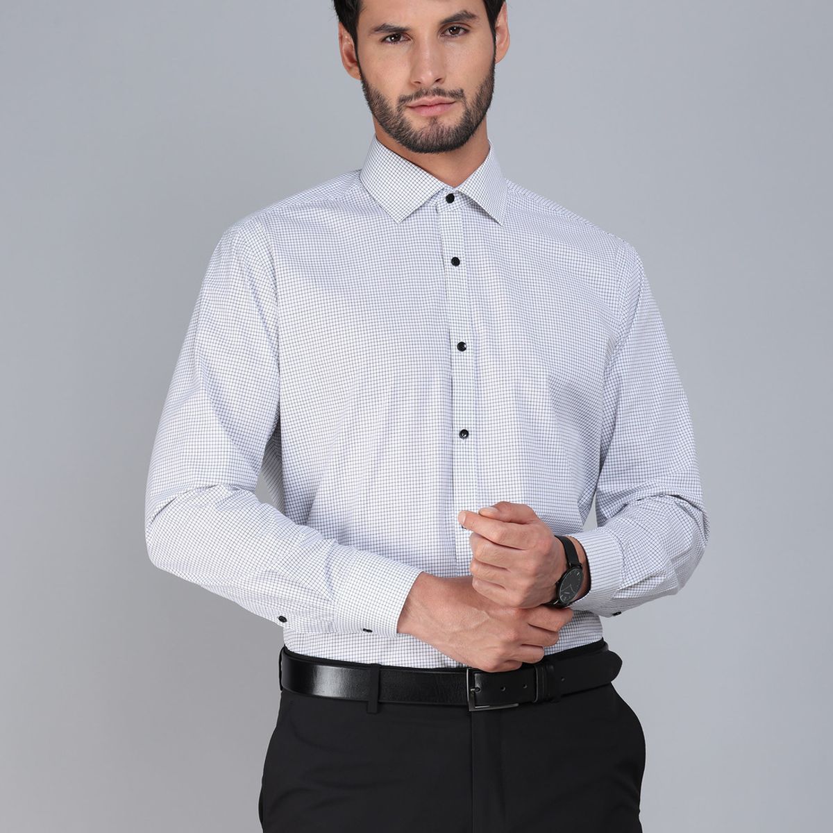 ARROW - Camisa Formal Cuadros Tailored Fit Blanco Arrow ARROW