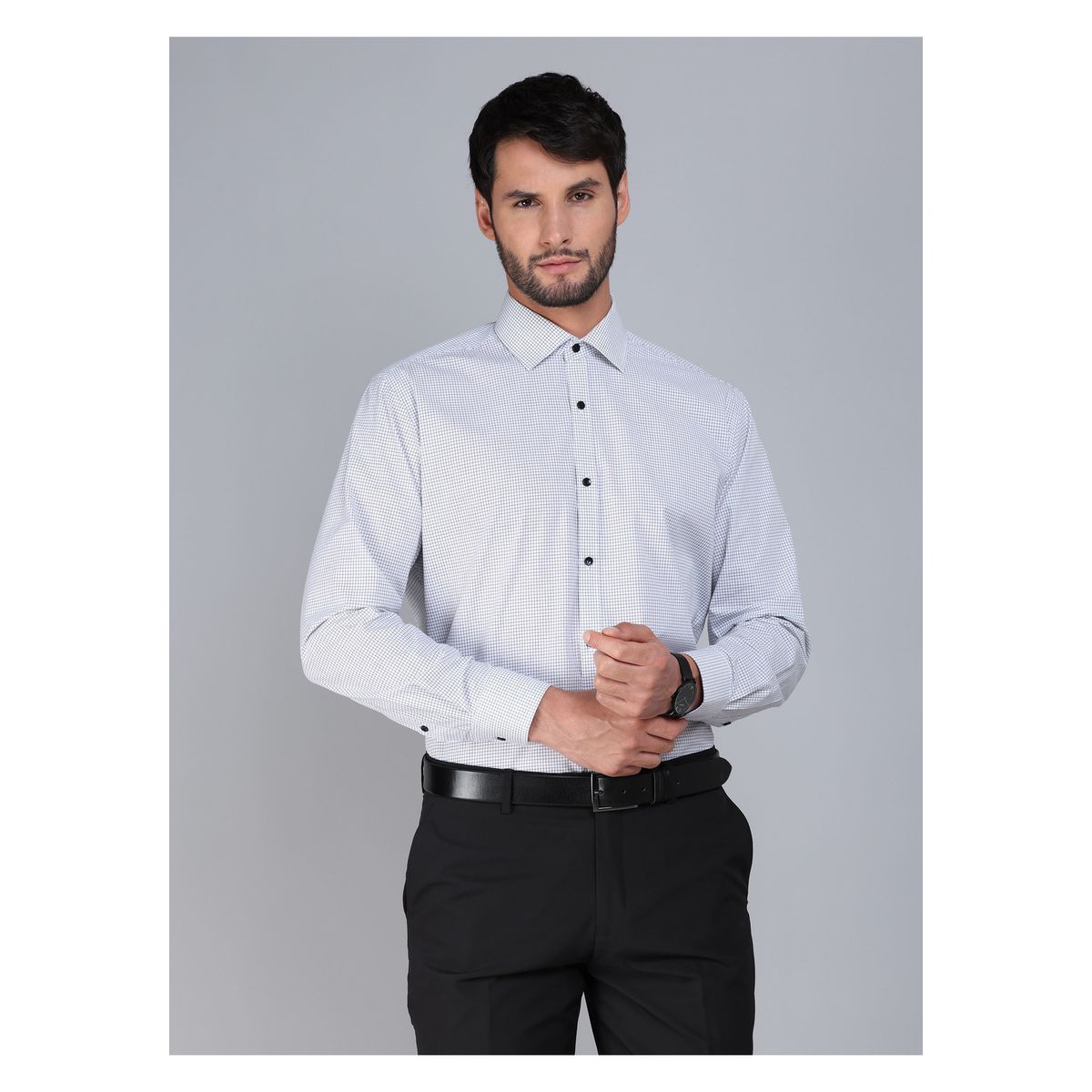 ARROW - Camisa Formal Cuadros Tailored Fit Blanco Arrow ARROW