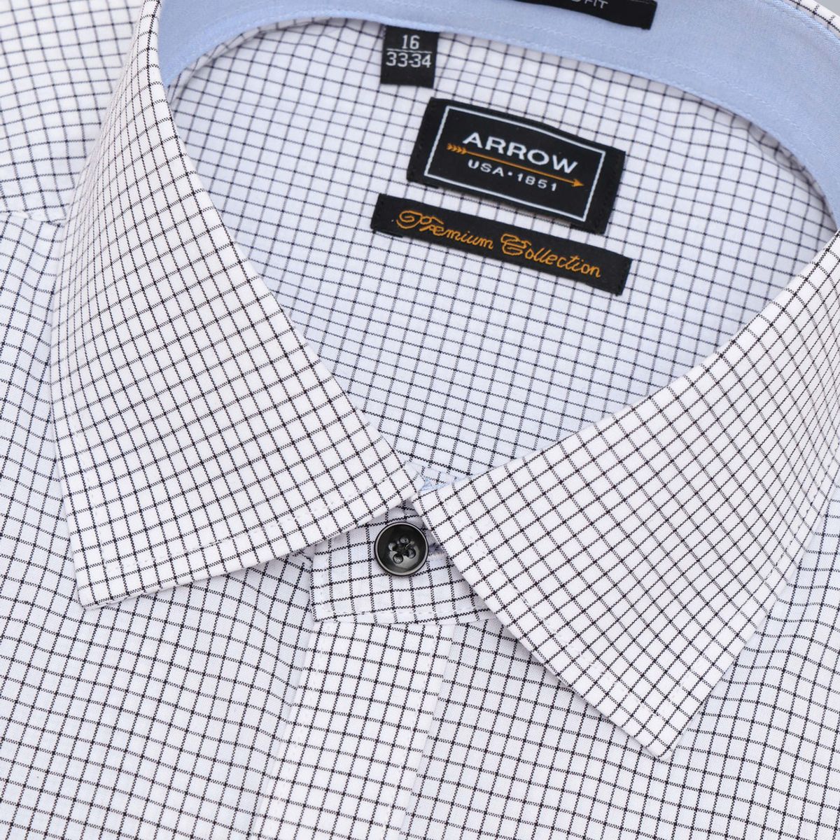 ARROW - Camisa Formal Cuadros Tailored Fit Blanco Arrow ARROW
