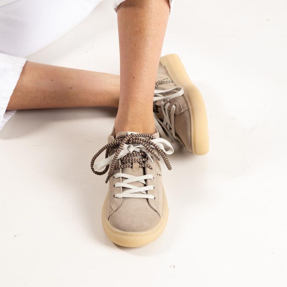 GIANI DAFIRENZE - Zapatilla Cuero Mujer Amapola Beige