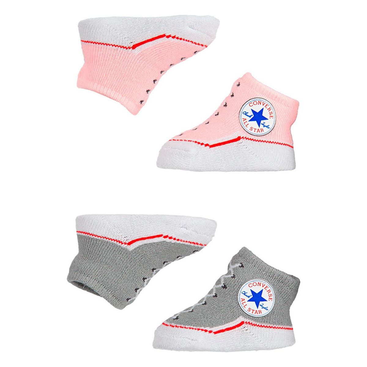CONVERSE - Calcetines Converse Chuck Bootie Bebé Rosado
