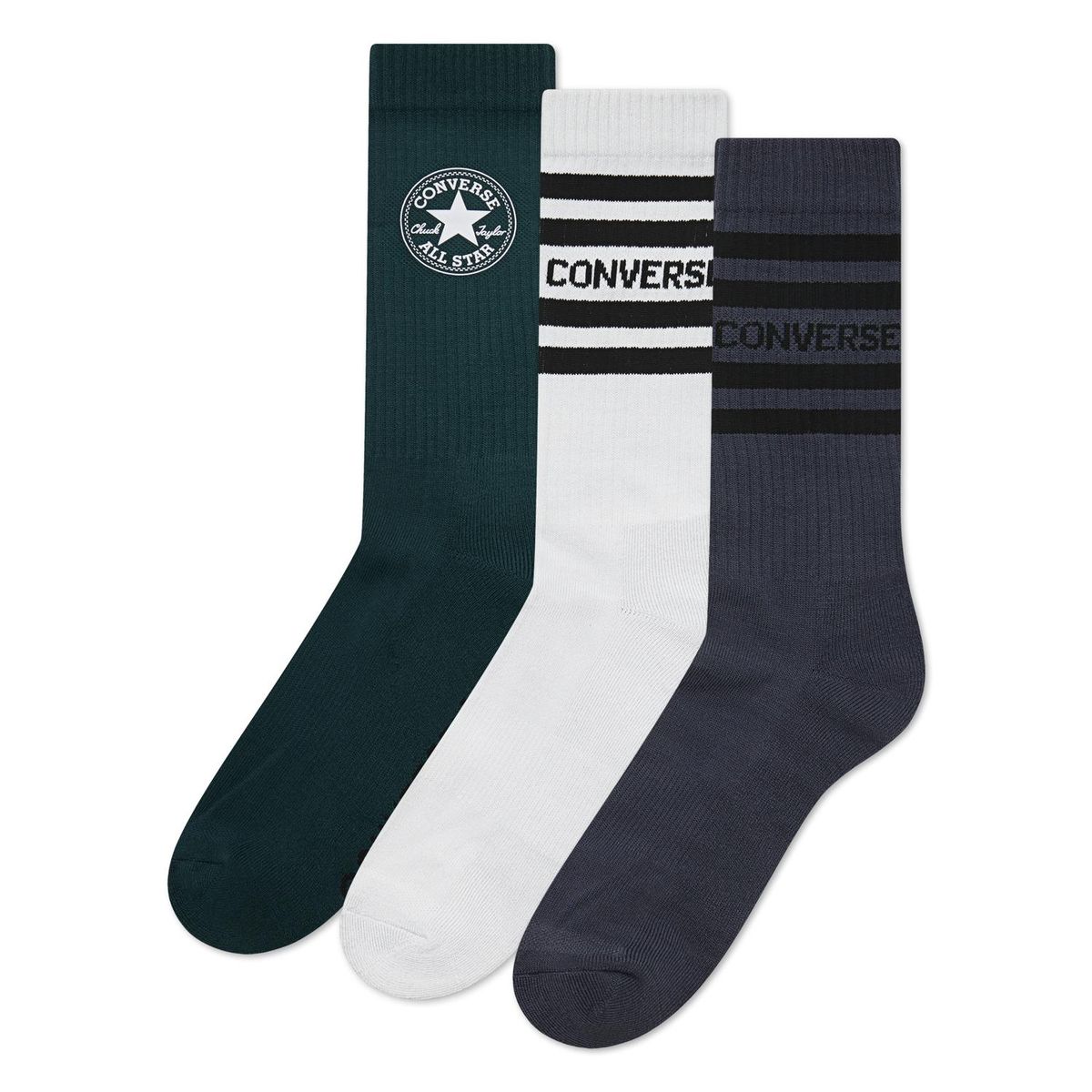 CONVERSE - Calcetines Converse Tripack Chuck Patch Hombre Multicolor