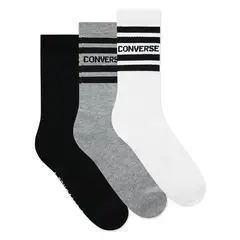 CONVERSE - Calcetines Tripack Chuck Patch Hombre Negro