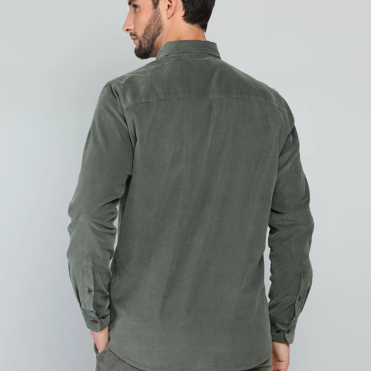 ARROW - Camisa Cotelé Regular Fit Oliva Arrow ARROW