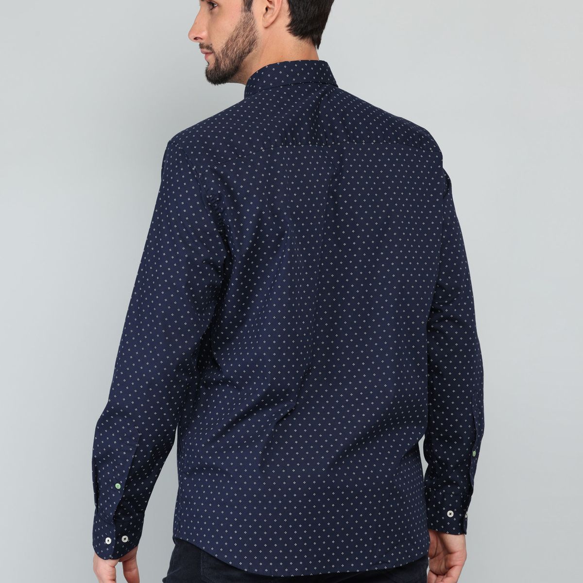 ARROW - Camisa Print Spandex Regular Fit Azul Marino Arrow ARROW