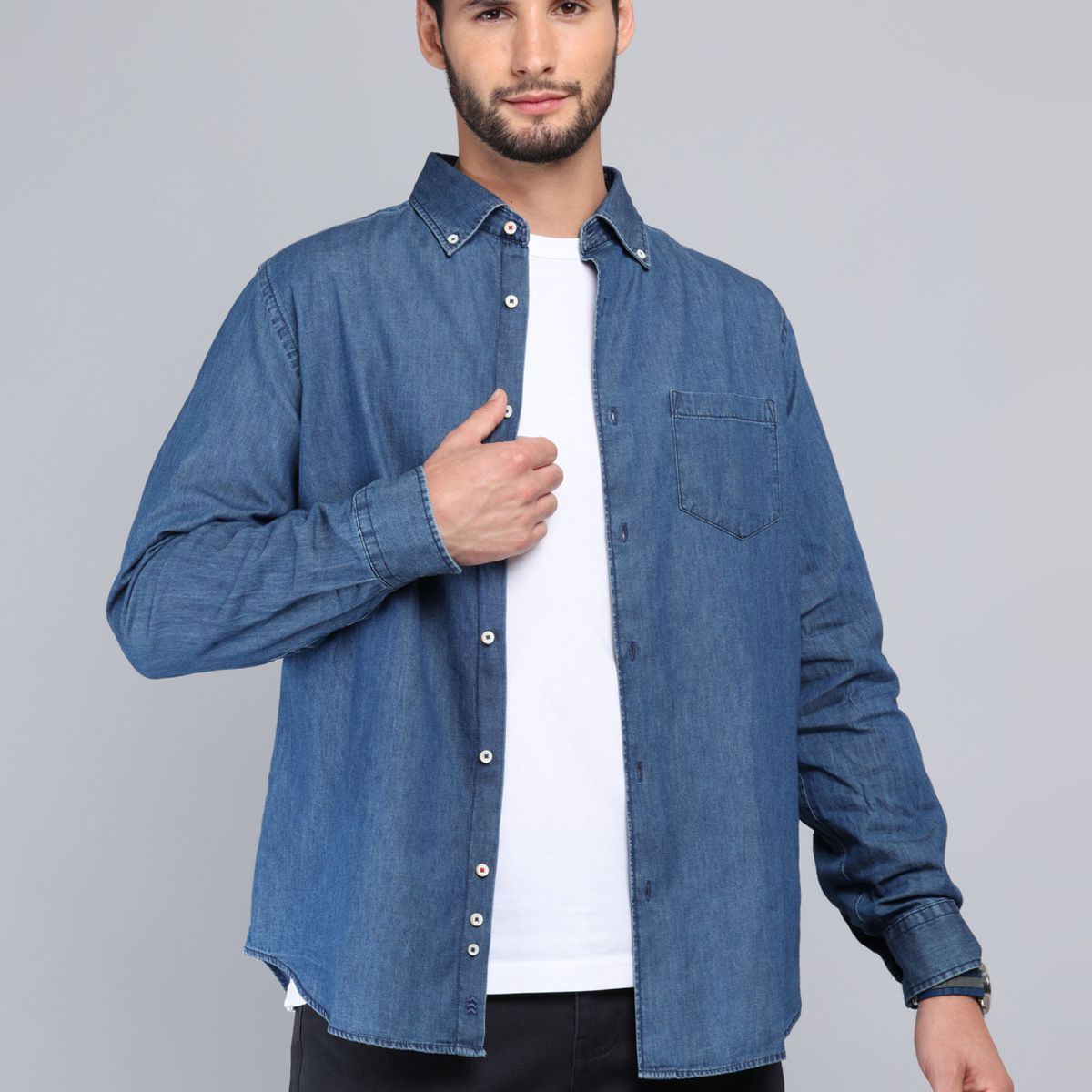 ARROW - Camisa Denim Regular Fit Azul Arrow ARROW