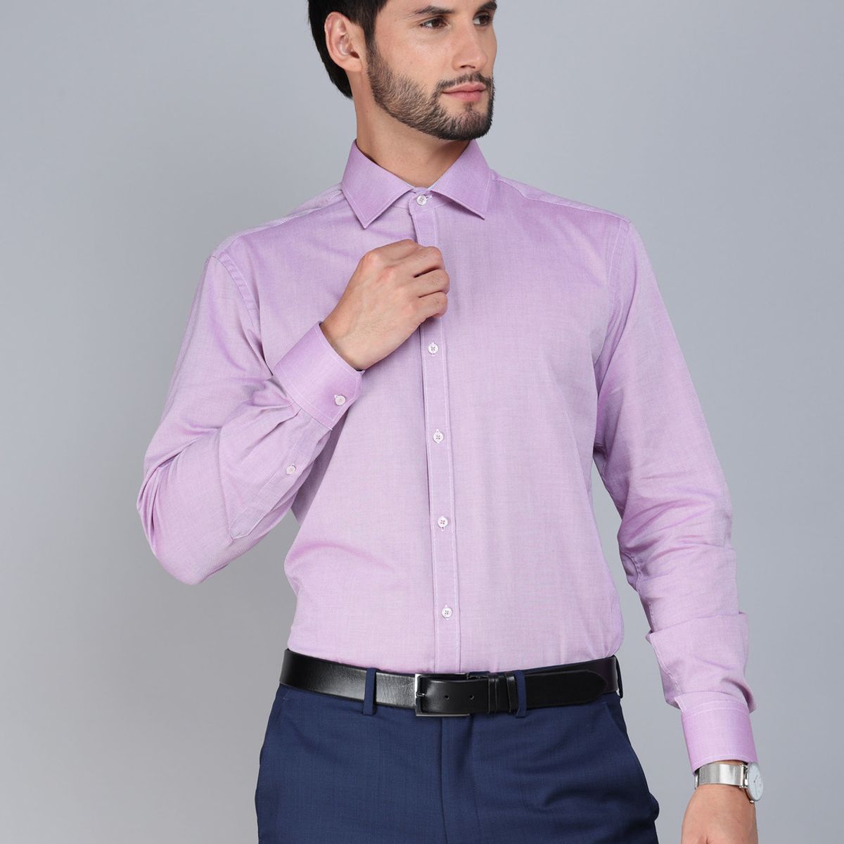 ARROW - Camisa Formal Texturada Slim Fit Lila Arrow ARROW