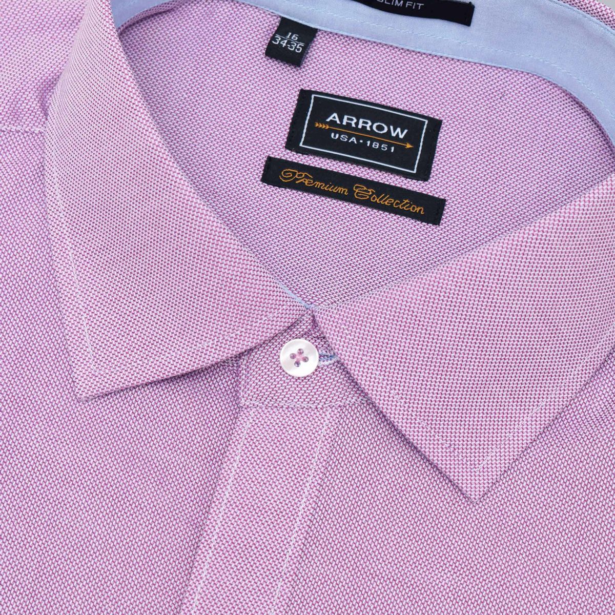 ARROW - Camisa Formal Texturada Slim Fit Lila Arrow ARROW