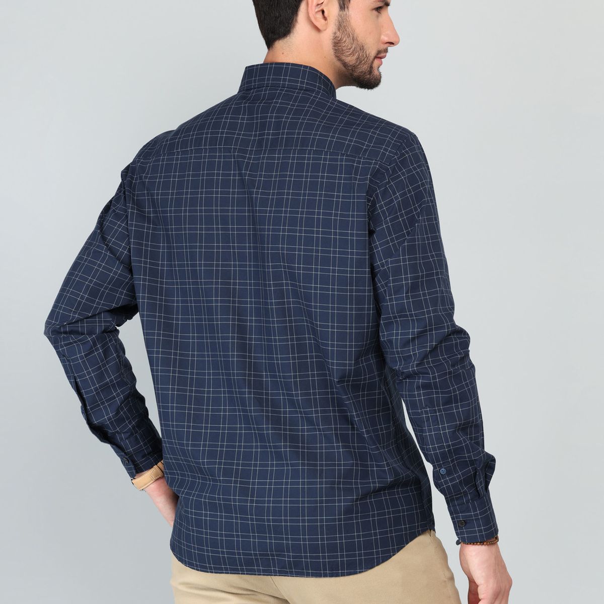 ARROW - Camisa A Cuadros Regular Fit Azul Marino Arrow ARROW