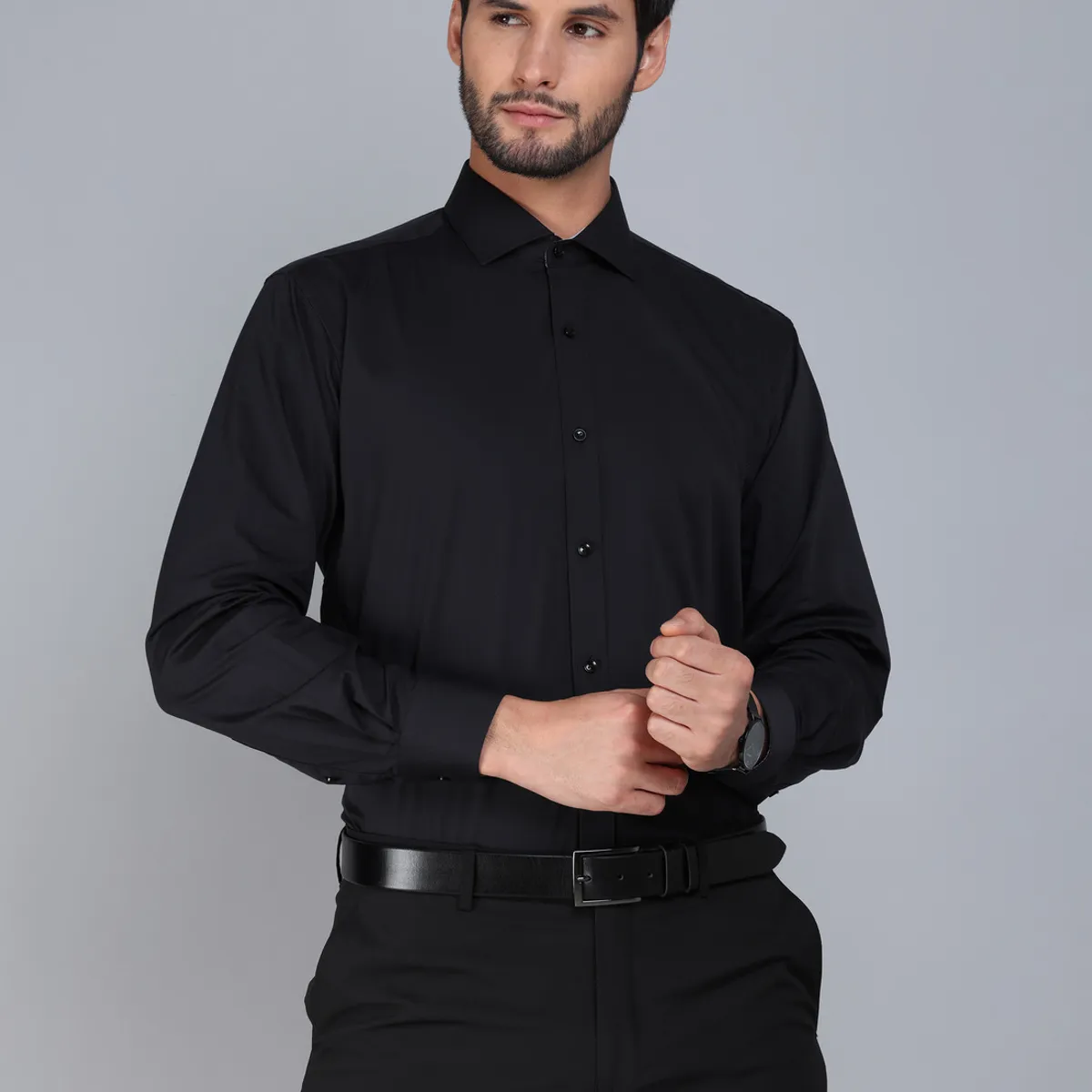 ARROW - Camisa Formal Spandex Slim Fit Negro Arrow ARROW
