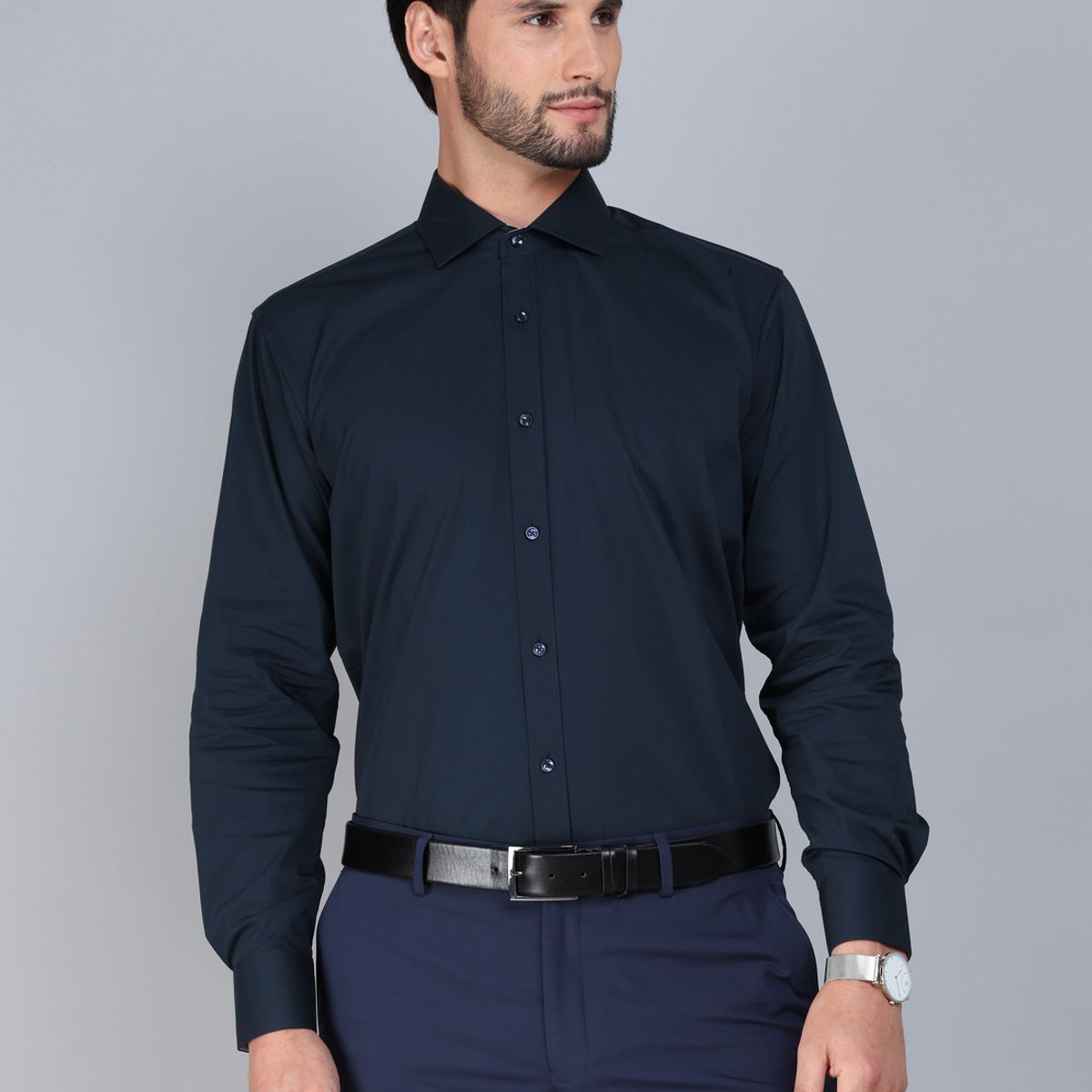 ARROW - Camisa Formal Spandex Slim Fit Azul Marino Arrow ARROW