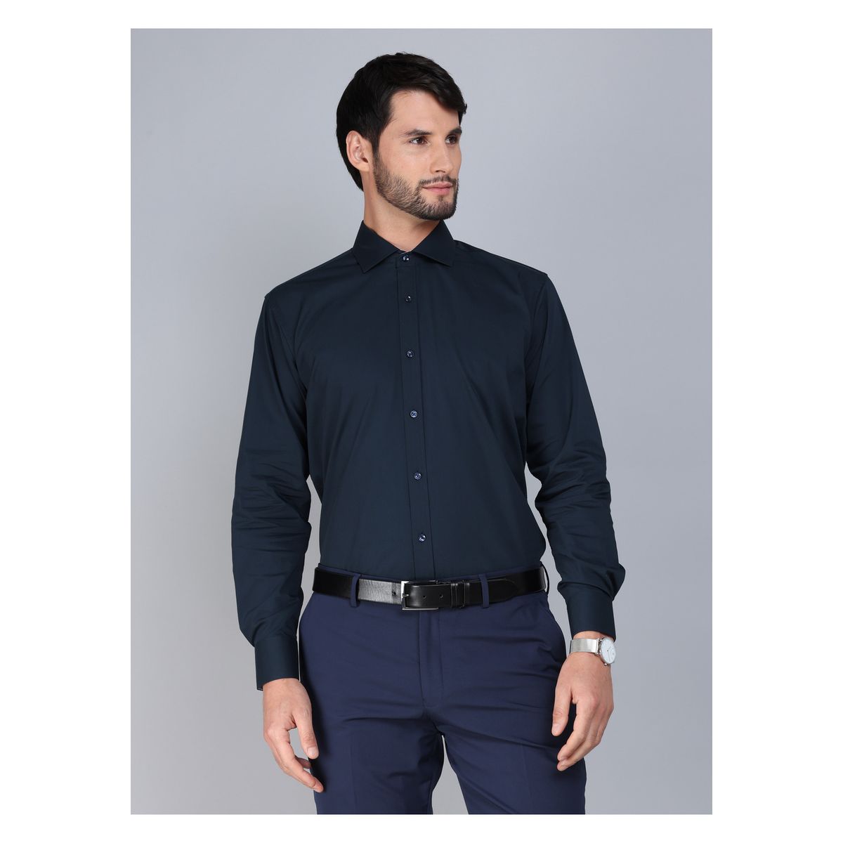 ARROW - Camisa Formal Spandex Slim Fit Azul Marino Arrow ARROW