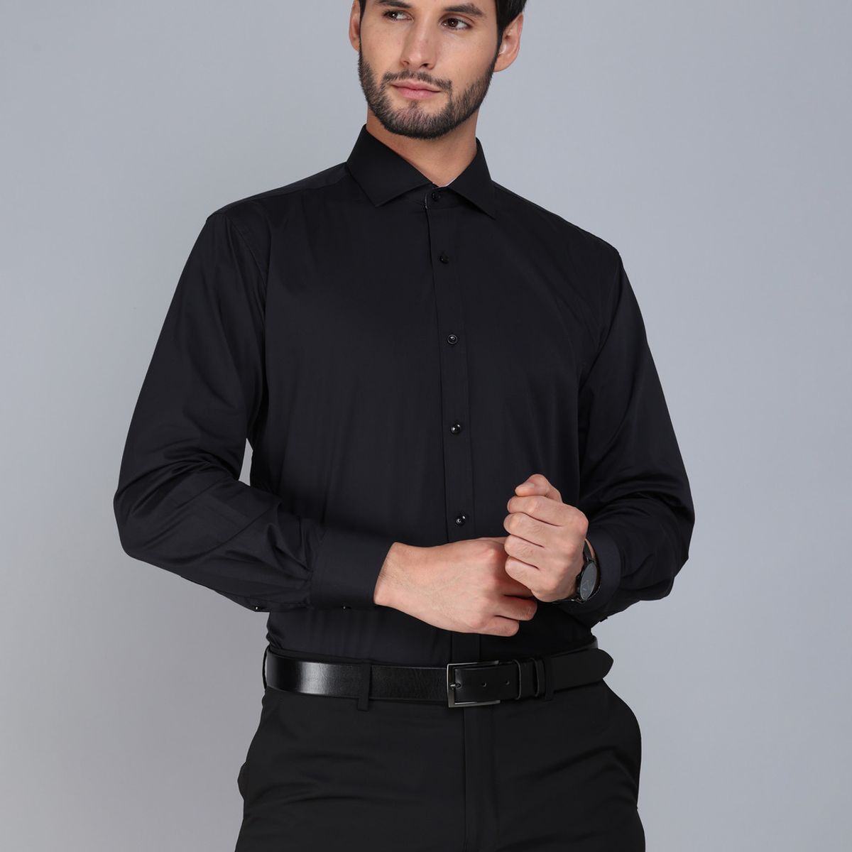 ARROW - Camisa Formal Spandex Slim Fit Negro Arrow ARROW