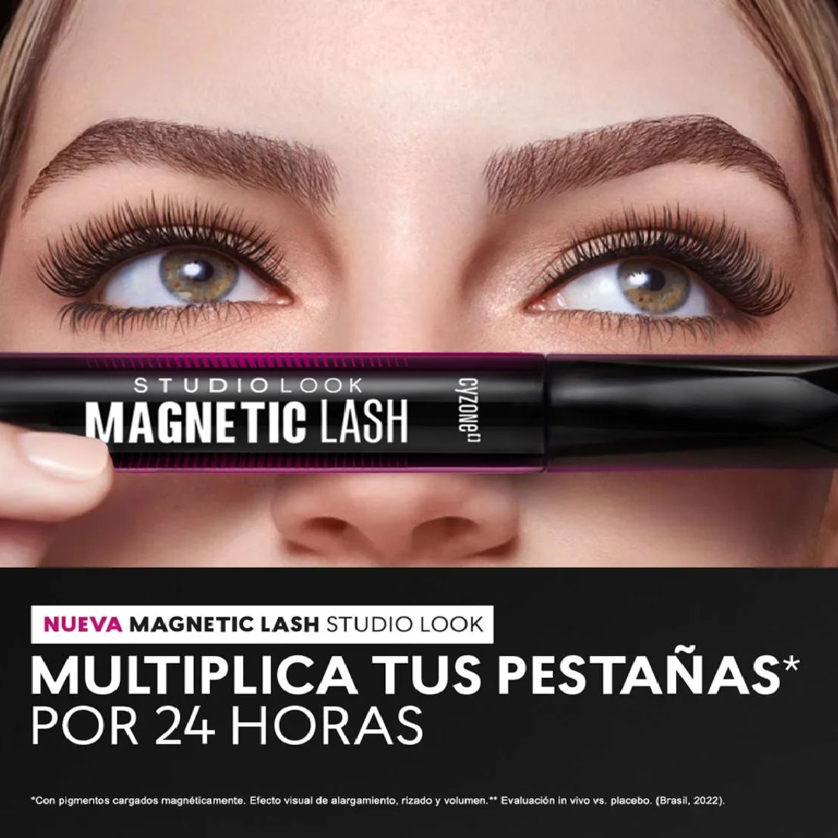 GENERICO - Máscara De Pestañas Magnetic Lash Cyzone 24h Waterproof Negro