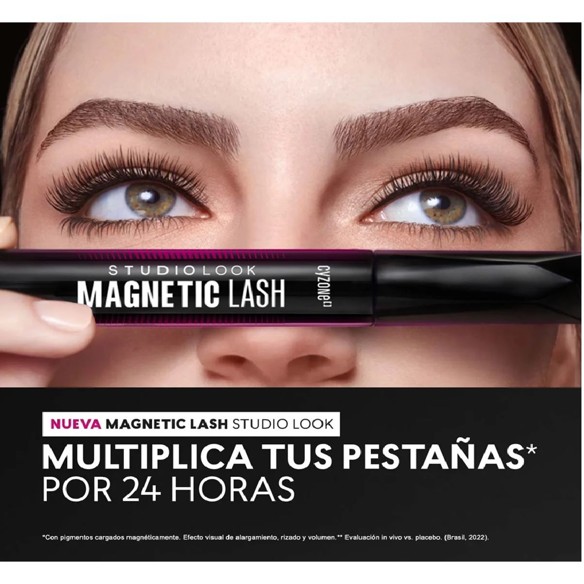 GENERICO - Máscara De Pestañas Magnetic Lash Cyzone 24h Waterproof Negro