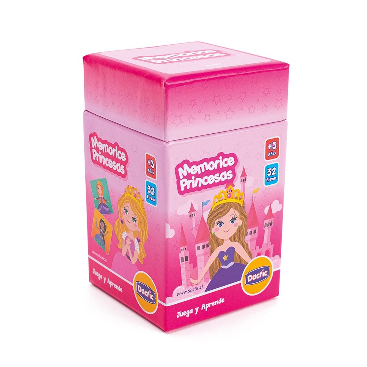 DACTIC - Juego Memorice Princesa Cartón 32 Piezas Dactic