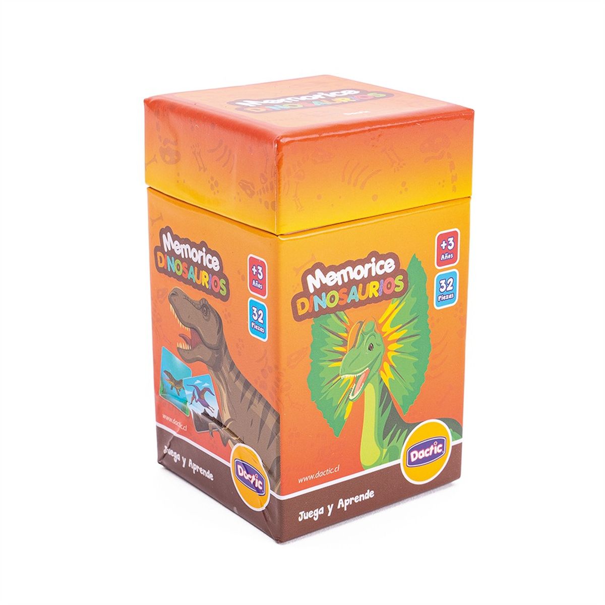 DACTIC - Juego Memorice Dinosaurio Cartón 32 Piezas Dactic
