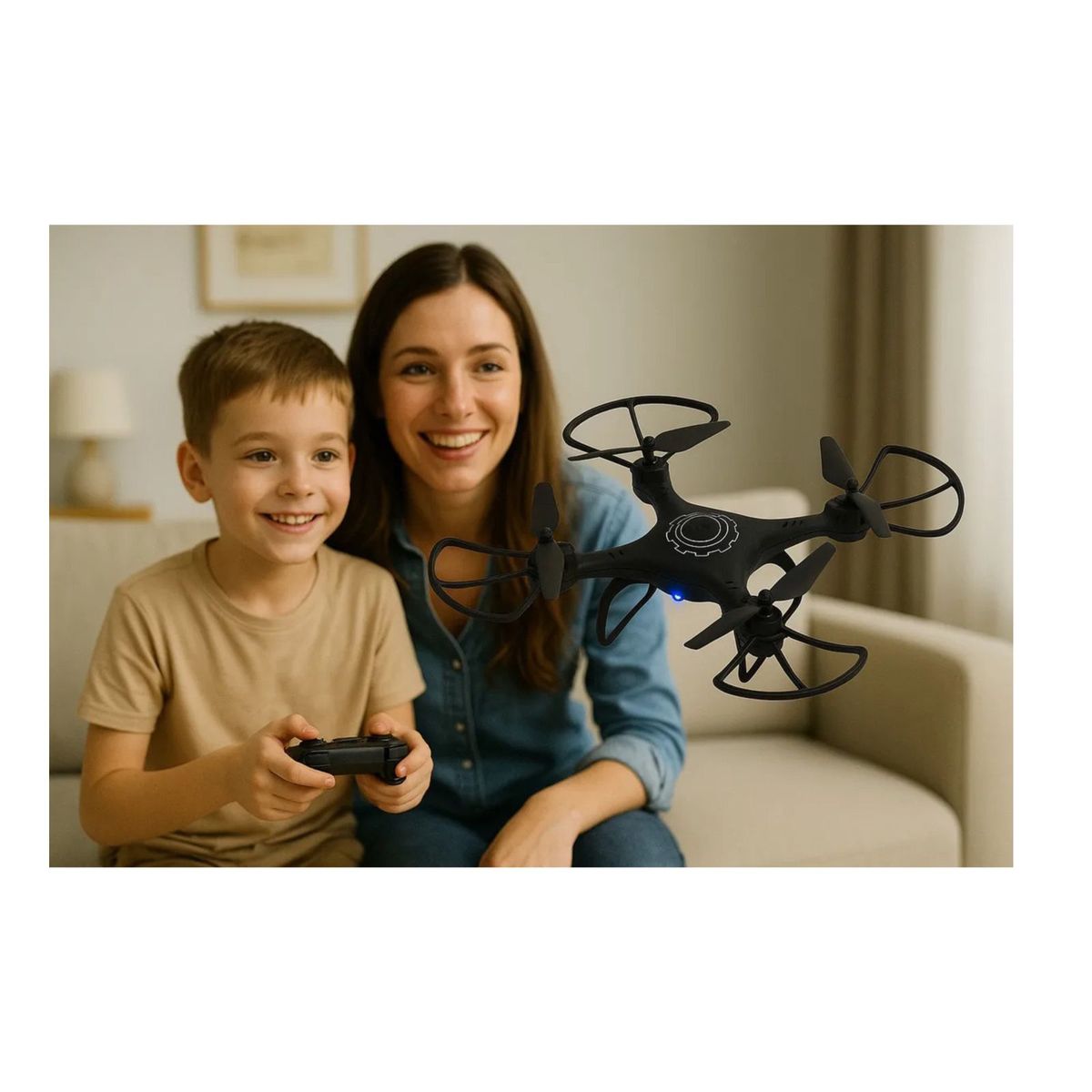 GENERICO - Drone Rc Explorer 6ch 2.4 Ghz Con Modo Headless, Giros 360°, Luces Led Y Control De Altura