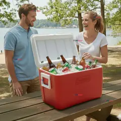 COLEMAN - Cooler Coleman® Rojo 45 Litros / 48 QT Cava Térmica