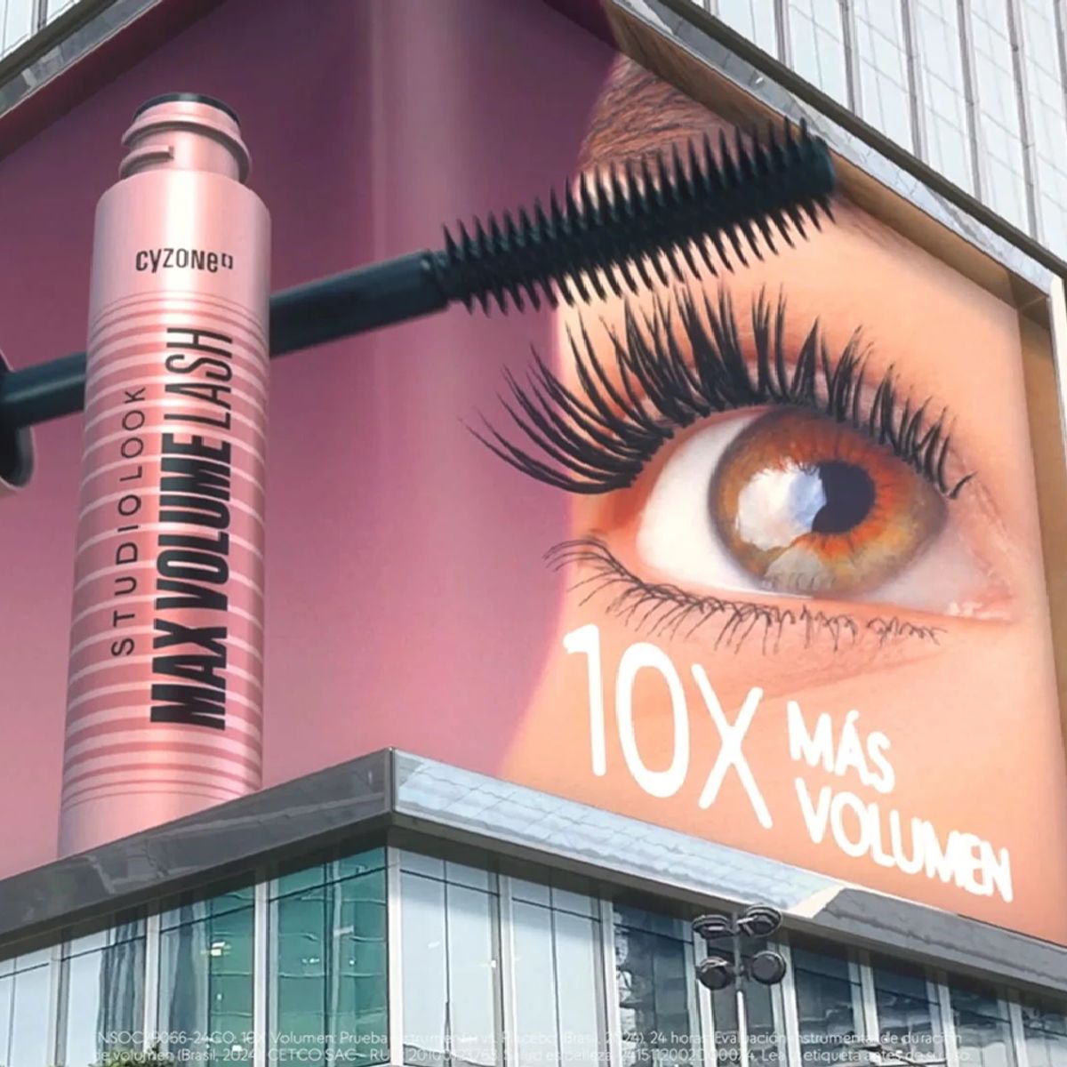 GENERICO - Mascara De Pestañas Max Volume Lash Studio Look Cyzone Negro