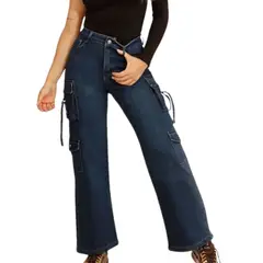 GENERAL - Jeans Cargo Polar Mujer